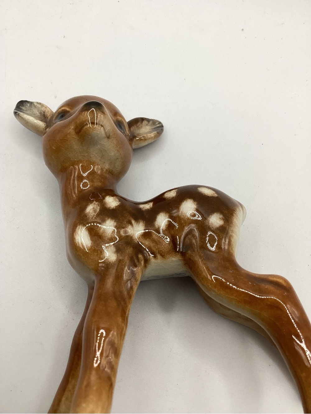 GOEBEL FAWN vtg spotted deer figurine statue ceramic germany doe baby animal art - Picture 5 of 5